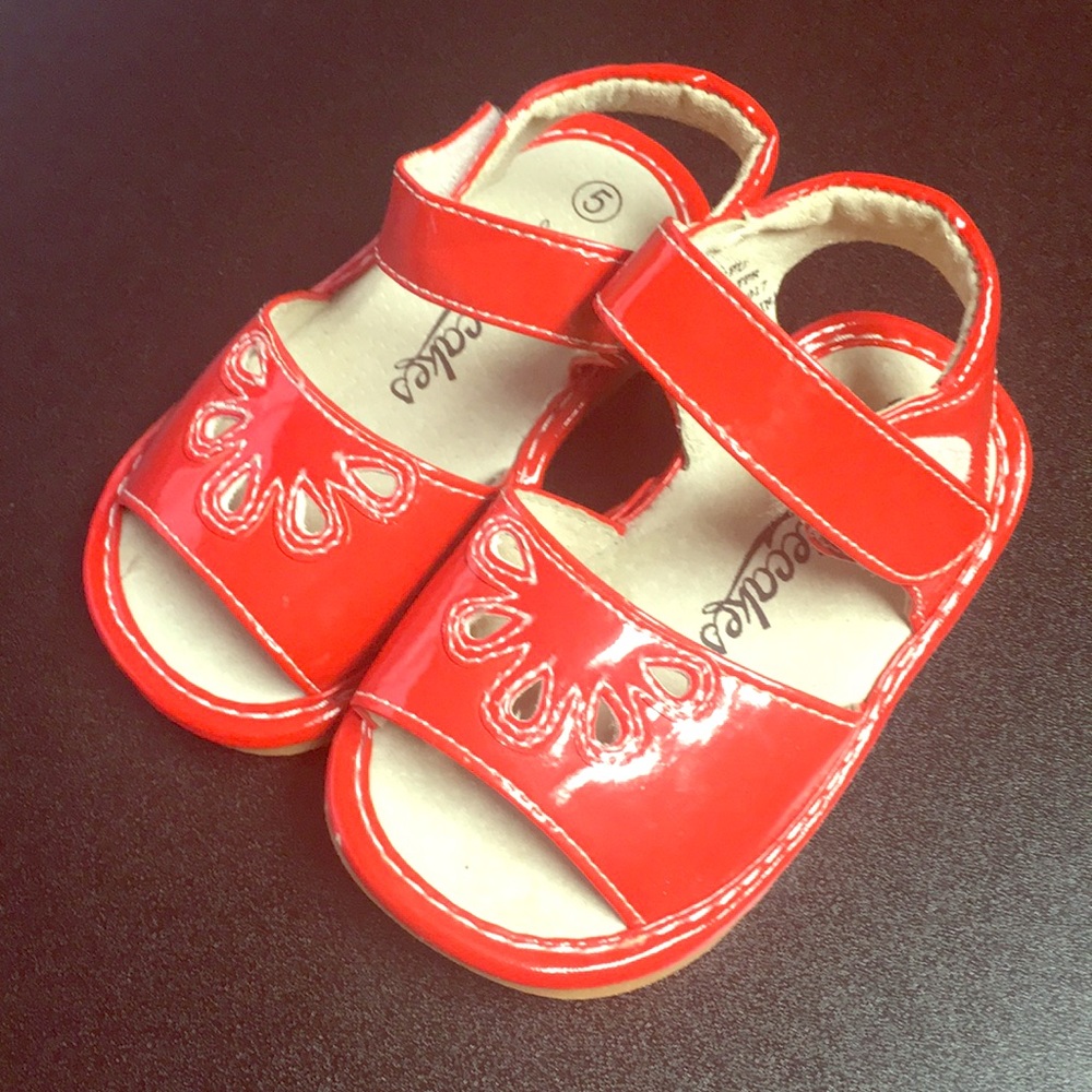 Lanie Cakes Red Sandals! Super Cute!